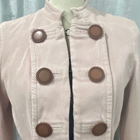 🌟 MARC by MARC Pink Corduroy Military Jacket - Picture 4 of 7